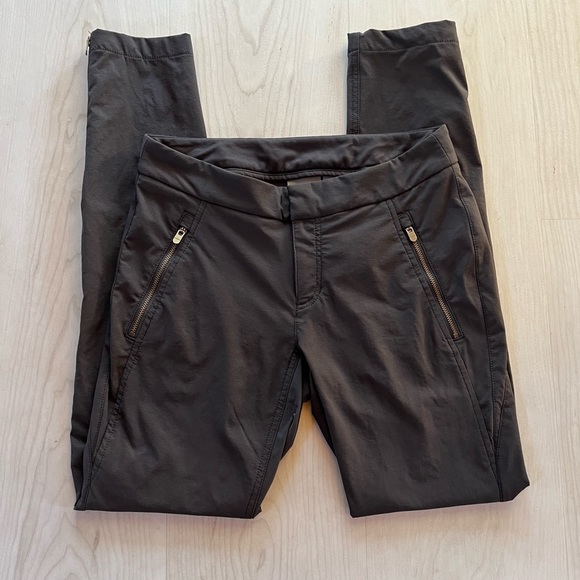Athleta Pants - Athleta Wander Skinny Pants Charcoal Gray Side Zippers Size 4
